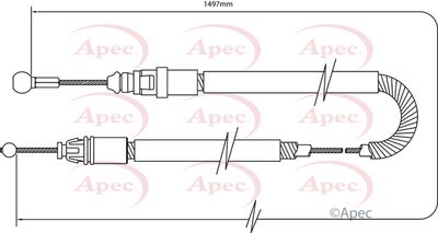 APEC Brake Cable CAB1493