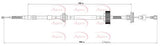 APEC Brake Cable Rear/Right CAB1791