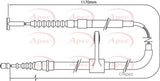 APEC Brake Cable CAB1004