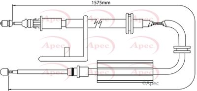 APEC Brake Cable CAB1267