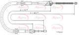 APEC Brake Cable CAB1682