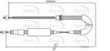 APEC Brake Cable CAB1087