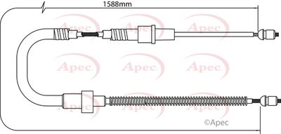 APEC Brake Cable CAB1404