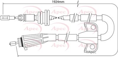 APEC Brake Cable CAB1510