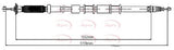 APEC Brake Cable CAB1673