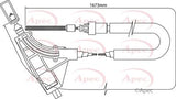 APEC Brake Cable CAB1351