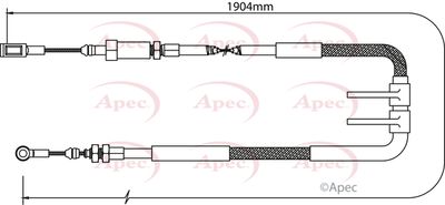 APEC Brake Cable CAB1071