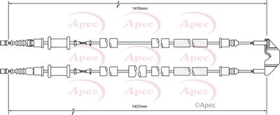 APEC Brake Cable CAB1475