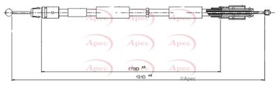 APEC Brake Cable CAB1598