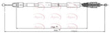 APEC Brake Cable CAB1598