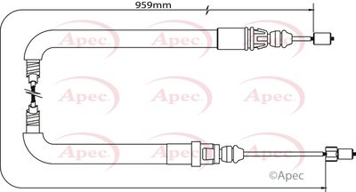 APEC Brake Cable CAB1051