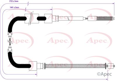 APEC Brake Cable CAB1407