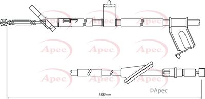 APEC Brake Cable CAB1216