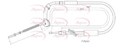 APEC Brake Cable CAB1129