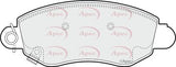 APEC Front Brake Pads PAD1167