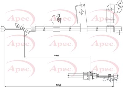 APEC Brake Cable CAB1538