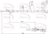 APEC Brake Cable CAB1538