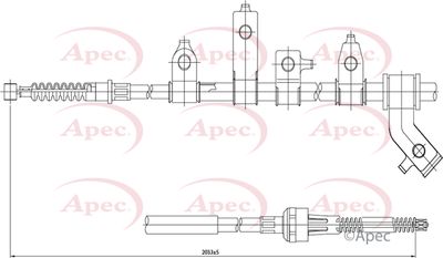 APEC Brake Cable CAB1539