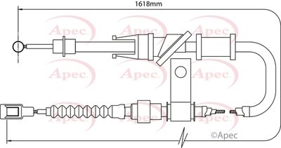 APEC Brake Cable CAB1508