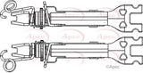 APEC Adjuster Bar Axle Set ADB3005