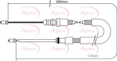 APEC Brake Cable CAB1045