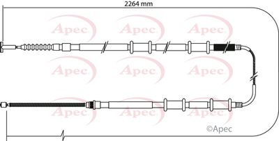 APEC Brake Cable CAB1115