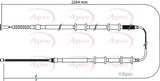 APEC Brake Cable CAB1115
