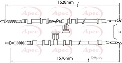 APEC Brake Cable CAB1490