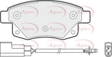 APEC Rear Brake Pads PAD1477