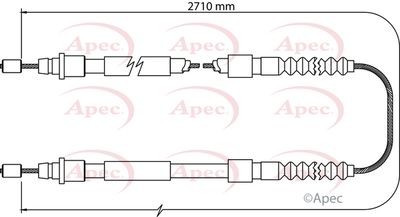 APEC Brake Cable CAB1106