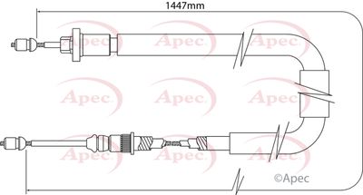 APEC Brake Cable CAB1545
