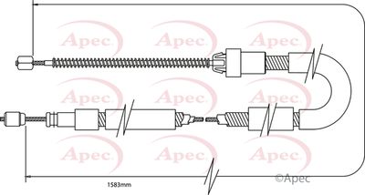 APEC Brake Cable CAB1090