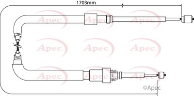 APEC Brake Cable CAB1546