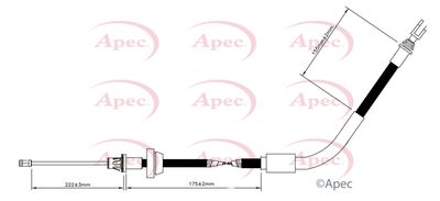 APEC Brake Cable CAB1680