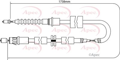 APEC Brake Cable CAB1163