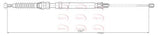 APEC Brake Cable CAB1206