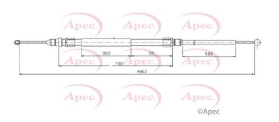 APEC Brake Cable Left/Right CAB1750