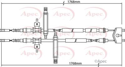 APEC Brake Cable CAB1146
