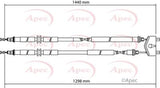 APEC Brake Cable CAB1136