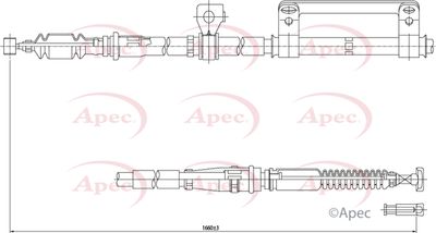 APEC Brake Cable CAB1248
