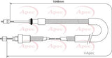 APEC Brake Cable CAB1033