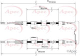 APEC Brake Cable CAB1483