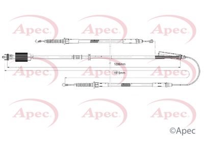APEC Brake Cable CAB1184