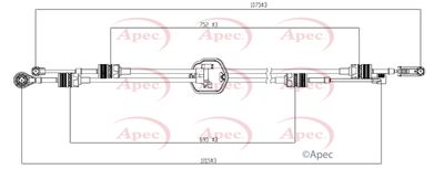 APEC Gear Control Cable CAB7024