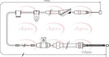 APEC Brake Cable CAB1388