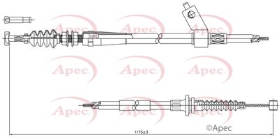 APEC Brake Cable CAB1002