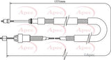 APEC Brake Cable CAB1082