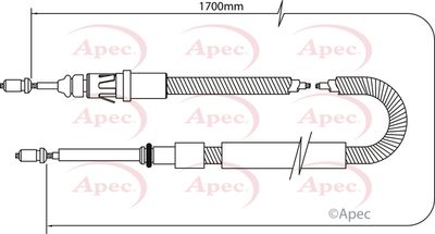 APEC Brake Cable CAB1041