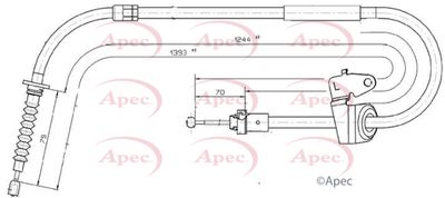 APEC Brake Cable CAB1589