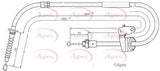 APEC Brake Cable CAB1589